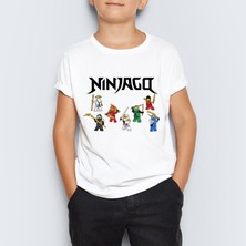 Morinna Ninjago Baskılı Unisex Çocuk Tişört T-Shirt Mr-04