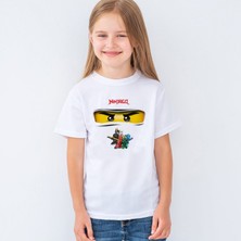 Morinna Ninjago Baskılı Unisex Çocuk Tişört T-Shirt Mr-02