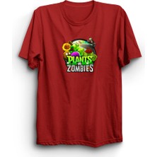 The Fame Plants Vs. Zombies, Bitkiler ve Zombiler, Karakterli Logo, Oyun, Game Tişört