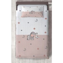 Talia Home Yıldızlı Fil Desenli Çocuk ve Bebek Odası Yatak Örtüsü