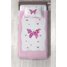 Talia Home  kelebekli Çocuk ve Bebek Odası Yatak Örtüsü TLAY-240