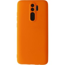 Newface Xiaomi Redmi Note 8 Pro Kılıf Premium Rubber Silikon - Turuncu