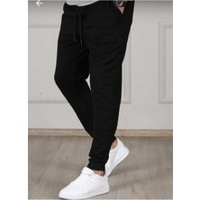 Relax Family Xf Erkek Yazlık Slim Fit Dar Kesim Siyah Jogger Eşorfman Altı