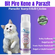 Pets Fav Kedi Bit Pire Kene ve Parazit Önleyici Kuru Köpük Şampuanı