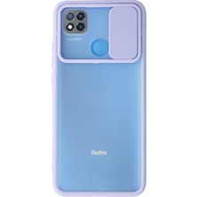 Newface Xiaomi Redmi 9c Kılıf Palm Buzlu Kamera Sürgülü Silikon - Lila