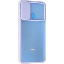 Newface Xiaomi Redmi 9c Kılıf Palm Buzlu Kamera Sürgülü Silikon - Lila