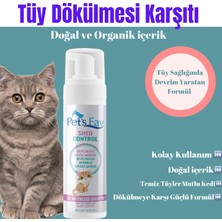 Pets Fav Kedi Tüy Dökülmesi Karşıtı Doğal ve Organik Kuru Köpük Şampuanı