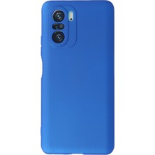 Newface Xiaomi Poco F3 Kılıf Premium Rubber Silikon - Mavi