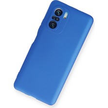 Newface Xiaomi Redmi K40 Pro Kılıf Premium Rubber Silikon - Mavi