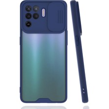 Newface Oppo Reno 5 Lite Kılıf Platin Kamera Koruma Silikon - Lacivert