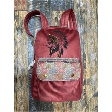 Street Bag Kızılderili Nakışlı Etnik Otantik Bohem Günlük Seyahat Sırt Çantası