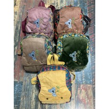 Street Bag Koala Nakışlı Etnik Otantik Bohem Sırt Çantası Günlük Seyahat Kullanım