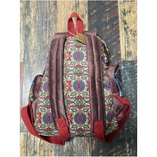 Street Bag Patchwork Tasarım Etnik Otantik Sırt Çantası Günlük Seyahat Kullanım