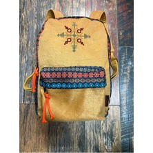 Street Bag Nubi Etnik Otantik Desenli Nakışlı Sırt Çantası Bohem Sırt Çantası Günlük Kullanım Seyehat