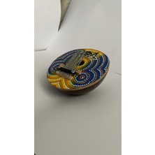 Ata Store Kalimba 7 Tuşlu Hakiki Ağaç İşlemeli Desenli Kalimba