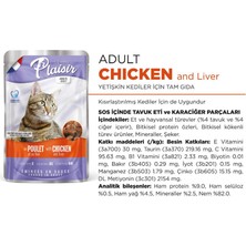 Plaisir Pouch 100 gr Tavuk Etli&ciğerli 1 Adet Kedi Maması