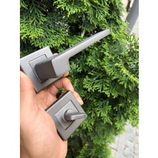 İyem Lüx Anka Kare Rozetli Kapı Kolu ( Wc-Banyo ) Mat Andresit