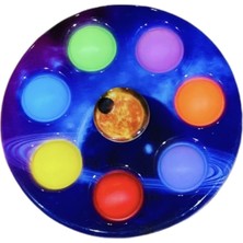 Alışveriş Devi  Pop It Stres Çarkı Ufo Galaxi Renk Fidget 7 Popit Li Push Bubble