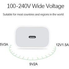 Makro Teknolojim Apple 20W Şarj Adaptörü Usb-C Apple 3. Nesil Şarj Adaptörü