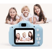 Makro Teknolojim Çocuk Fotoğraf Makinesi Mini Fotoğraf Makinesi 1080P Hd Selfie Kamera