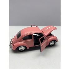 Hepsilazım Diecast Metal Oyuncak Araba 12 cm Volkswagen Vosvos Kaput Ön Kapılar Açılır Çek Bırak Model Araç