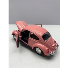 Hepsilazım Diecast Metal Oyuncak Araba 12 cm Volkswagen Vosvos Kaput Ön Kapılar Açılır Çek Bırak Model Araç