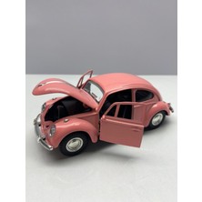 Hepsilazım Diecast Metal Oyuncak Araba 12 cm Volkswagen Vosvos Kaput Ön Kapılar Açılır Çek Bırak Model Araç