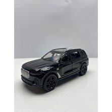 Hepsilazım Diecast, Metal Oyuncak Araba Bmw X7 Jip 12.5 cm Çek Bırak Model Araba Bagaj Açılır