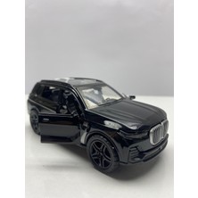 Hepsilazım Diecast, Metal Oyuncak Araba Bmw X7 Jip 12.5 cm Çek Bırak Model Araba Bagaj Açılır