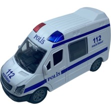 Hepsilazım Ambulans Polis Jandarma ve Itfaiye Araçları 4'lü Set Kapıları Açılan Sürtmeli 12 cm