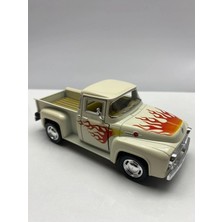 Hepsilazım Diecast,metal Model Oyuncak Araba Ford F-100 Pick Up Çek Bırak Lisanslı 1:36 Ölçek Araba