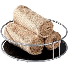 Edora Home 2'li Gümüş Banyo Organizer Seti, Iki Katlı ve Tek Katlı Düzenleyici - Metal Paslanmaz