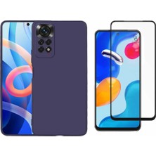 Coolacs Xiaomi Redmi Note 11 ile Uyumlu Soft Yumuşak Telefon Kılıfı ve 5d Tam Kaplayan Cam Ekran Koruyucu