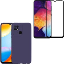 Coolacs Xiaomi Poco C40 ile Uyumlu Soft Yumuşak Telefon Kılıfı ve 5d Tam Kaplayan Cam Ekran Koruyucu