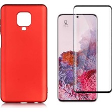 Coolacs Xiaomi Redmi Note 9 Pro ile Uyumlu Soft Yumuşak Telefon Kılıfı ve 5d Tam Kaplayan Cam Ekran Koruyucu
