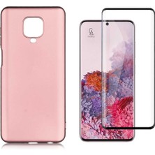 Coolacs Xiaomi Redmi Note 9 Pro ile Uyumlu Soft Yumuşak Telefon Kılıfı ve 5d Tam Kaplayan Cam Ekran Koruyucu