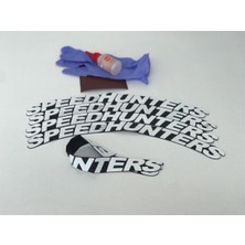 AS Tuning Speedhunters Beyaz Kalıcı Lastik Yazısı Speedhunters Sticker 4 Kit