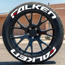 AS Tuning Falken Beyaz Kalıcı Lastik Yazısı Falken Sticker