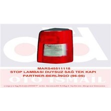 Mars Stop Lambası Duysuz Sağ Tek Kapı Partner-Berlıngo 96-05 6351.J1