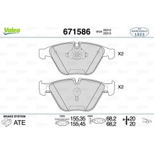 Valeo Fren Balatası On Bmw E60 E65 E90 E92 E93 E84 34116794916
