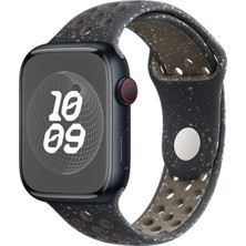 Microsonic Apple Watch Series 9 45MM Kordon Flame Sport Band Siyah