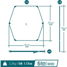 Decathlon Quechua Kamp Gölgeliği - Fresh