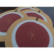 Home Decors By Özlem 4 Adet 4 Kişilik Supla Amerikan Servis Tabak Altlığı Mutfak Hasır Sunum Hediye