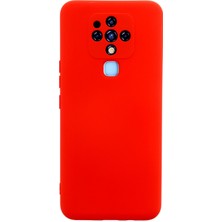 Newface Tecno Camon 16 Kılıf Nano Içi Kadife Silikon - Kırmızı 277097