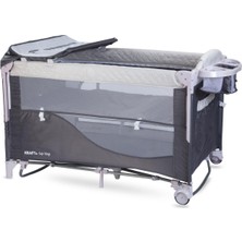 Kraft Safe Sleep Anne Yanı Oyun Parkı 70*120 cm Gri