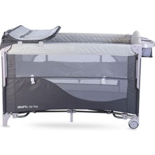 Kraft Safe Sleep Anne Yanı Oyun Parkı 70*120 cm Gri