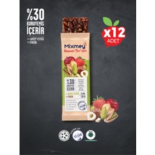 Mixmey Elmalı Çilekli Antep Fıstıklı ve Fındıklı Meyve Bar 12 x 25 gr