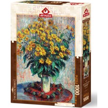 Art Puzzle Kudüs Enginar Çiçekleri, Claude Monet 1000 Parça Puzzle