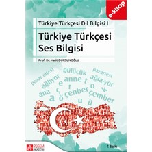 Türkiye Türkçesi Dil Bilgisi I Türkiye Türkçesi Ses Bilgisi (e-ki