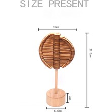 Zljnx Ahşap Lolipop Stres Giderici Oyuncak, 2023 Yeni Sihirli Dönen Lolipop Iplik Değnek Dekompresyon Oyuncaklar Renkli Gofret (Yurt Dışından)